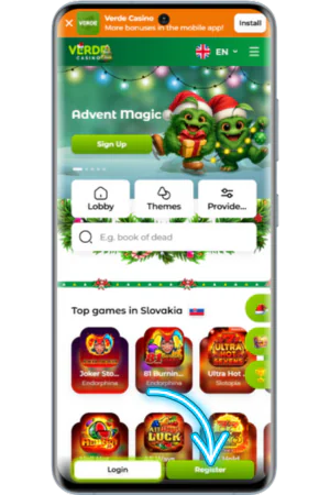 Verde homepage