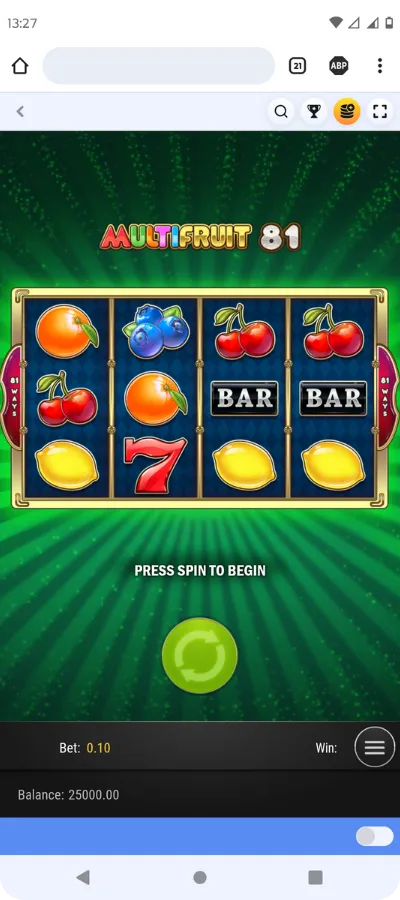 MultiFruit 81 choice