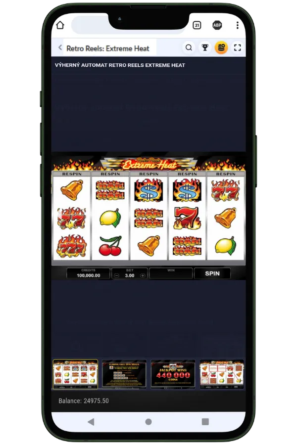 Retro Reels slot vyberte si stavku